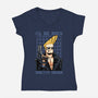 I’ll Be Back Pretty Mama-Womens-V-Neck-Tee-glitchygorilla