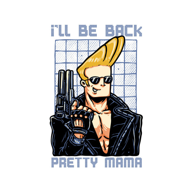 I’ll Be Back Pretty Mama-Womens-Fitted-Tee-glitchygorilla