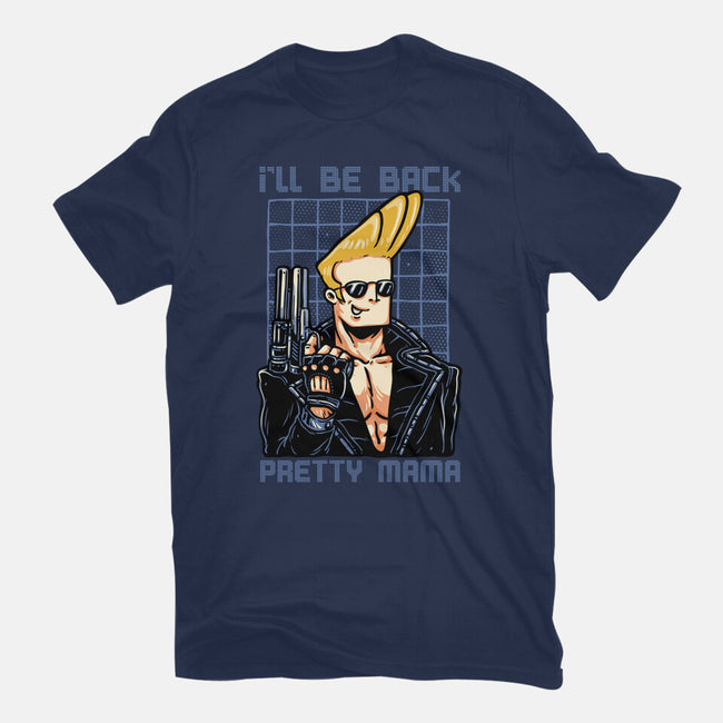 I’ll Be Back Pretty Mama-Womens-Fitted-Tee-glitchygorilla