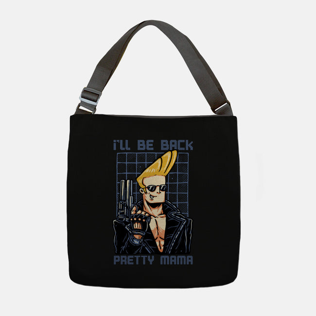 I’ll Be Back Pretty Mama-None-Adjustable Tote-Bag-glitchygorilla