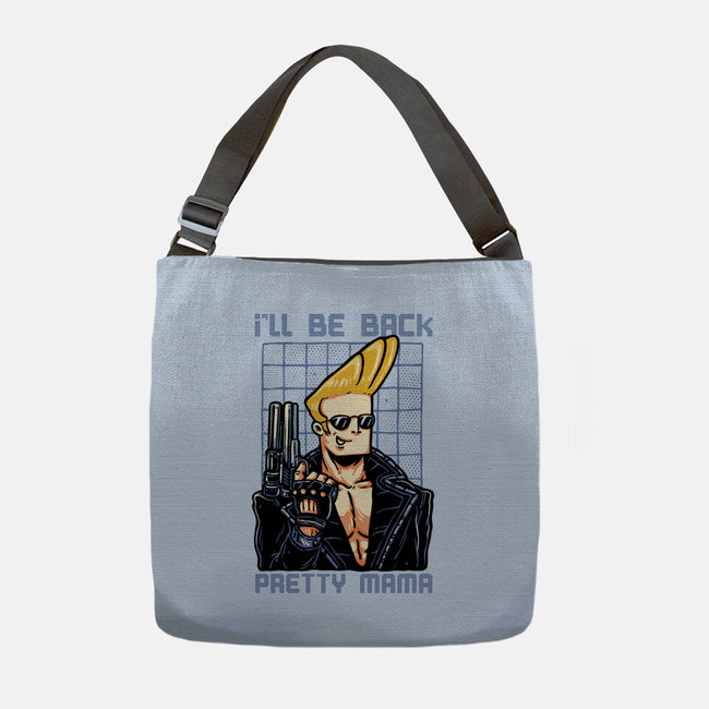 I’ll Be Back Pretty Mama-None-Adjustable Tote-Bag-glitchygorilla