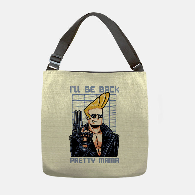 I’ll Be Back Pretty Mama-None-Adjustable Tote-Bag-glitchygorilla