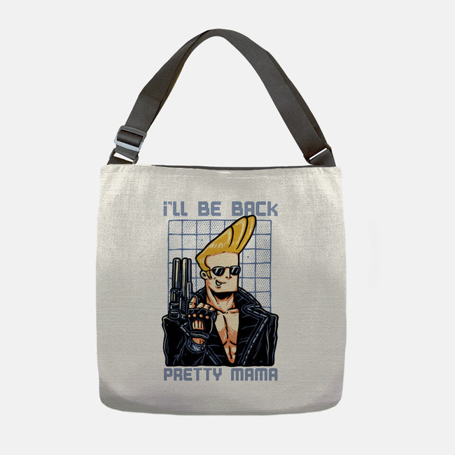 I’ll Be Back Pretty Mama-None-Adjustable Tote-Bag-glitchygorilla