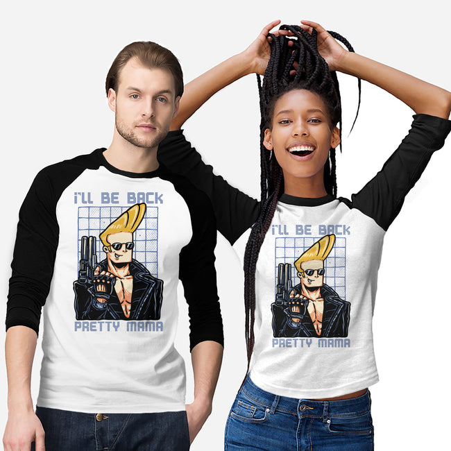 I’ll Be Back Pretty Mama-Unisex-Baseball-Tee-glitchygorilla