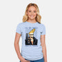 I’ll Be Back Pretty Mama-Womens-Fitted-Tee-glitchygorilla