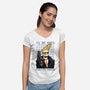 I’ll Be Back Pretty Mama-Womens-V-Neck-Tee-glitchygorilla