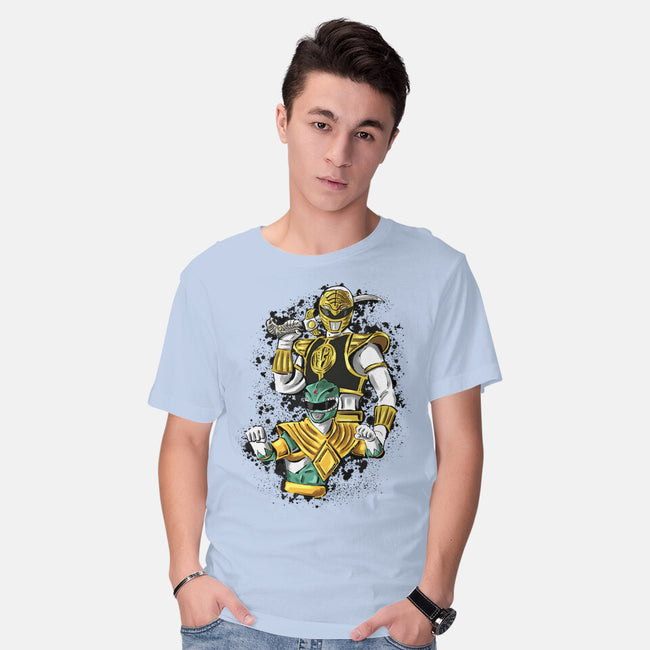 Two Rangers One Person-Mens-Basic-Tee-nickzzarto