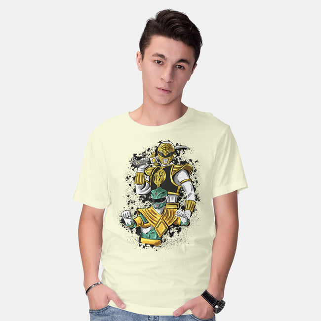 Two Rangers One Person-Mens-Basic-Tee-nickzzarto