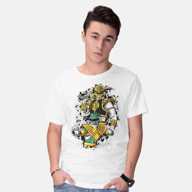 Two Rangers One Person-Mens-Basic-Tee-nickzzarto