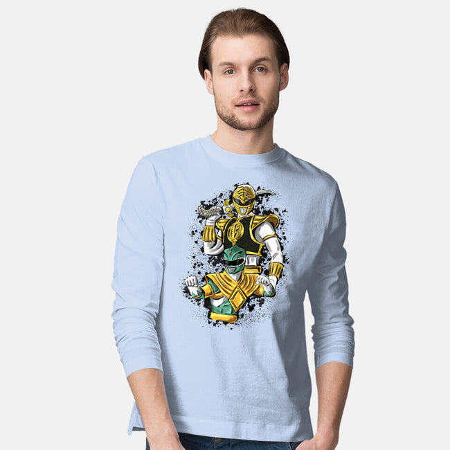 Two Rangers One Person-Mens-Long Sleeved-Tee-nickzzarto
