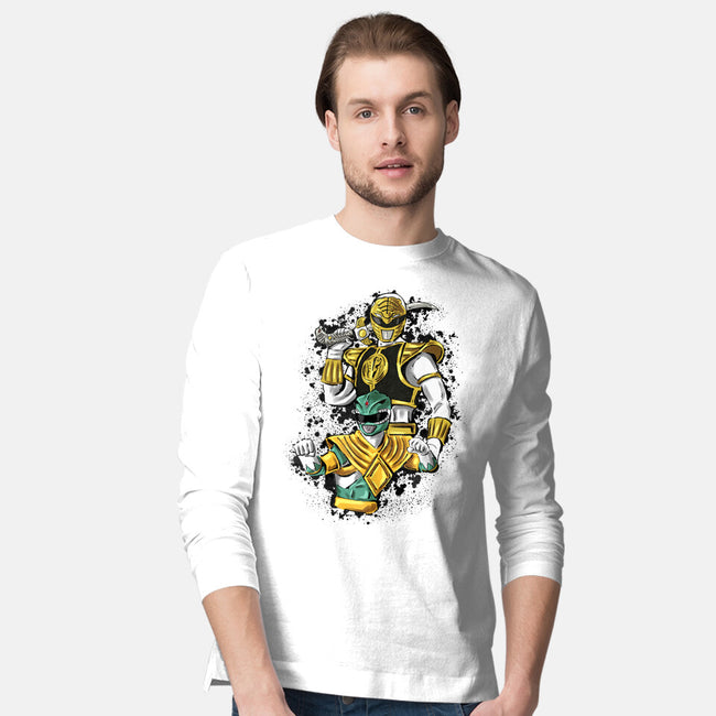 Two Rangers One Person-Mens-Long Sleeved-Tee-nickzzarto