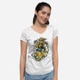 Two Rangers One Person-Womens-V-Neck-Tee-nickzzarto