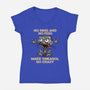 No Ring And No Fish-Womens-V-Neck-Tee-zascanauta