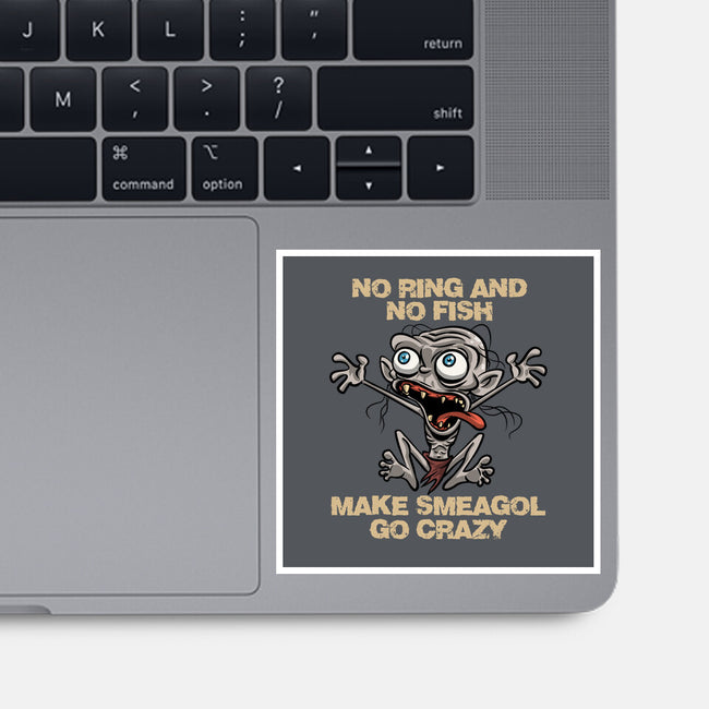 No Ring And No Fish-None-Glossy-Sticker-zascanauta