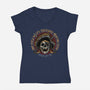 Treasure Hunting Crew-Womens-V-Neck-Tee-glitchygorilla