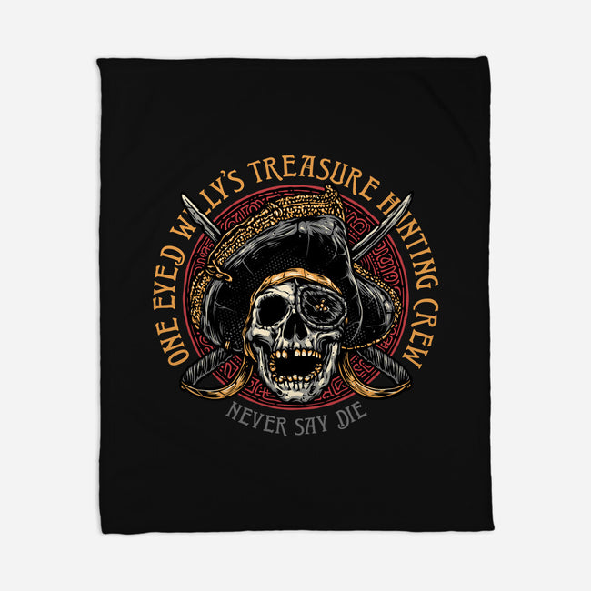 Treasure Hunting Crew-None-Fleece-Blanket-glitchygorilla