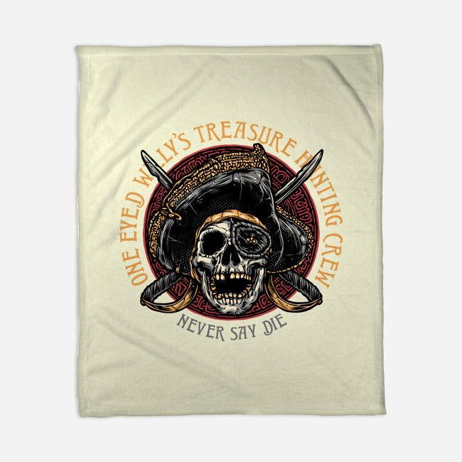 Treasure Hunting Crew-None-Fleece-Blanket-glitchygorilla