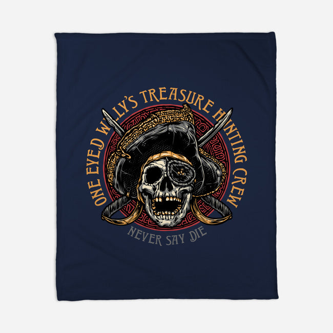 Treasure Hunting Crew-None-Fleece-Blanket-glitchygorilla