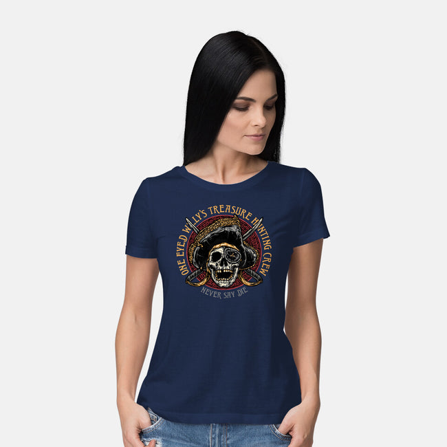 Treasure Hunting Crew-Womens-Basic-Tee-glitchygorilla