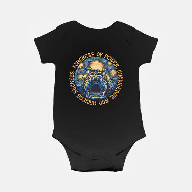 Fortress Of Power-Baby-Basic-Onesie-glitchygorilla