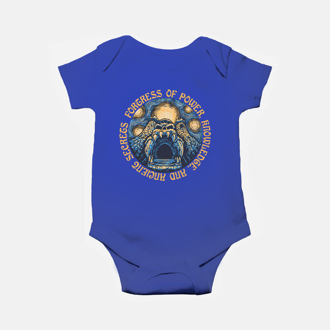Fortress Of Power-Baby-Basic-Onesie-glitchygorilla