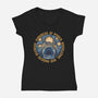 Fortress Of Power-Womens-V-Neck-Tee-glitchygorilla