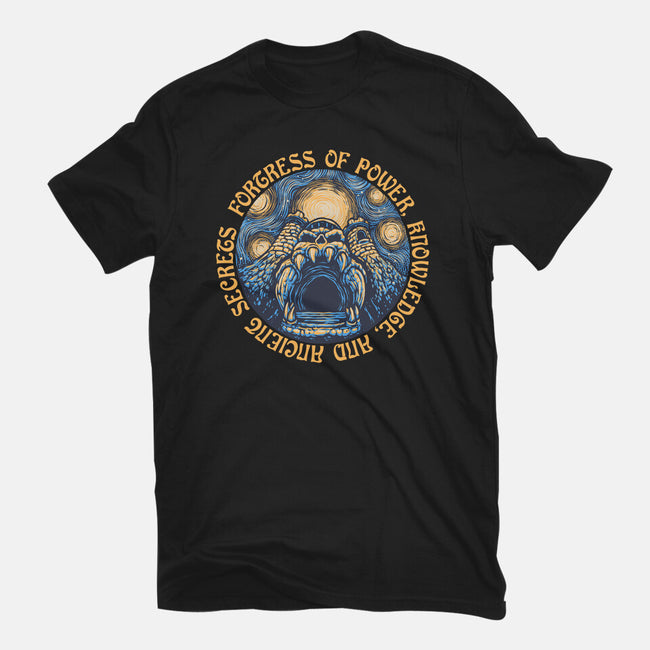 Fortress Of Power-Womens-Fitted-Tee-glitchygorilla
