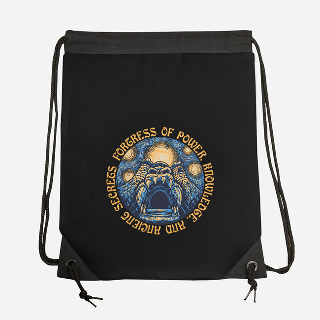 Fortress Of Power-None-Drawstring-Bag-glitchygorilla