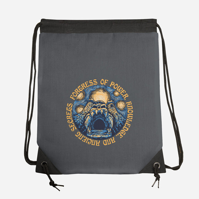 Fortress Of Power-None-Drawstring-Bag-glitchygorilla