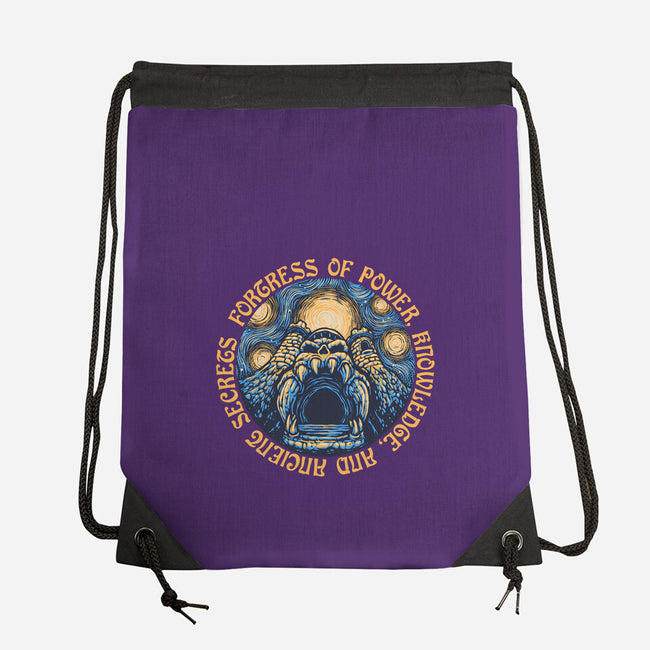 Fortress Of Power-None-Drawstring-Bag-glitchygorilla