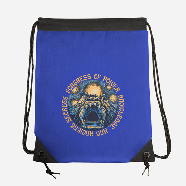 Fortress Of Power-None-Drawstring-Bag-glitchygorilla