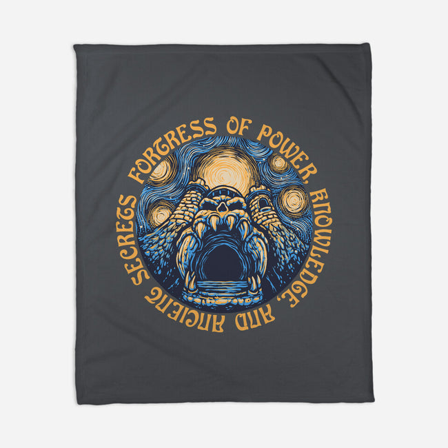 Fortress Of Power-None-Fleece-Blanket-glitchygorilla