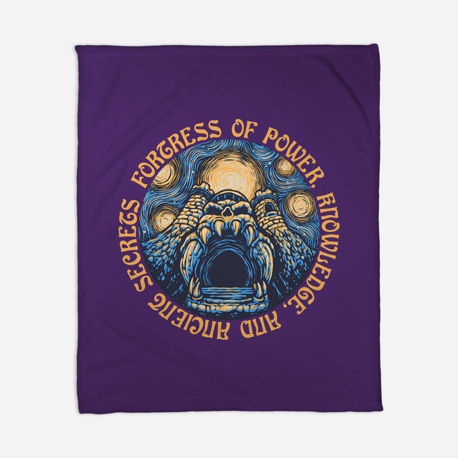 Fortress Of Power-None-Fleece-Blanket-glitchygorilla