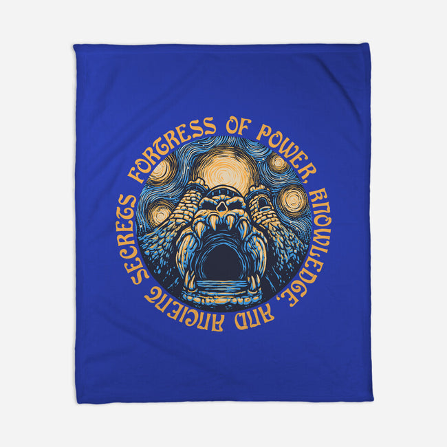 Fortress Of Power-None-Fleece-Blanket-glitchygorilla