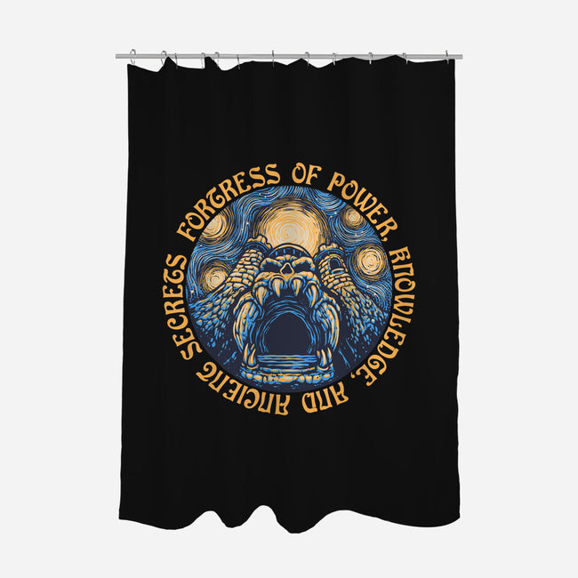 Fortress Of Power-None-Polyester-Shower Curtain-glitchygorilla