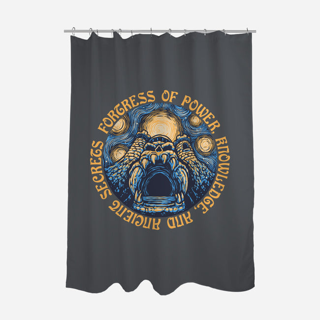 Fortress Of Power-None-Polyester-Shower Curtain-glitchygorilla