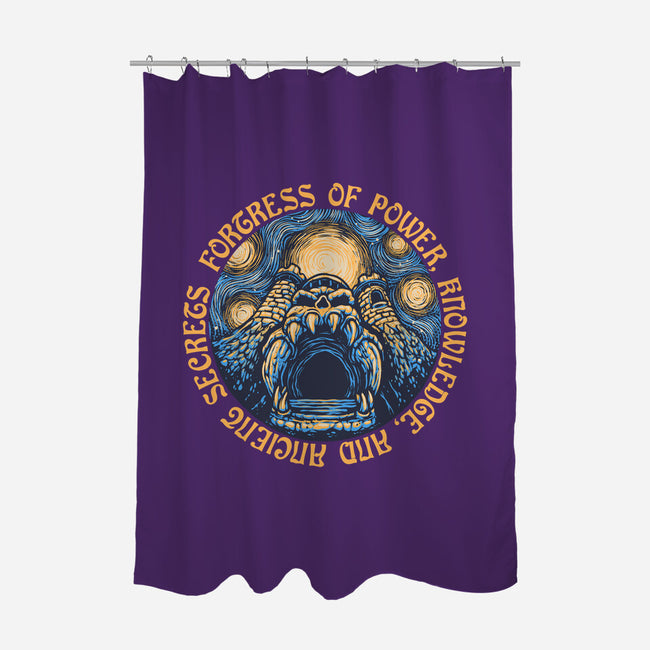 Fortress Of Power-None-Polyester-Shower Curtain-glitchygorilla