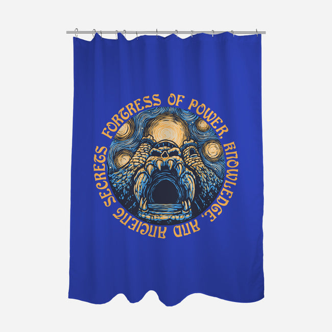 Fortress Of Power-None-Polyester-Shower Curtain-glitchygorilla