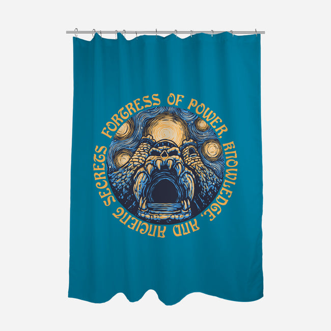 Fortress Of Power-None-Polyester-Shower Curtain-glitchygorilla