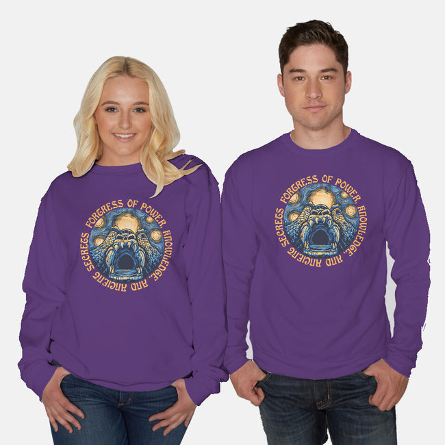Fortress Of Power-Unisex-Crew Neck-Sweatshirt-glitchygorilla