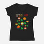 The Big Hero-Womens-V-Neck-Tee-demonigote