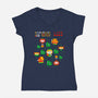 The Big Hero-Womens-V-Neck-Tee-demonigote