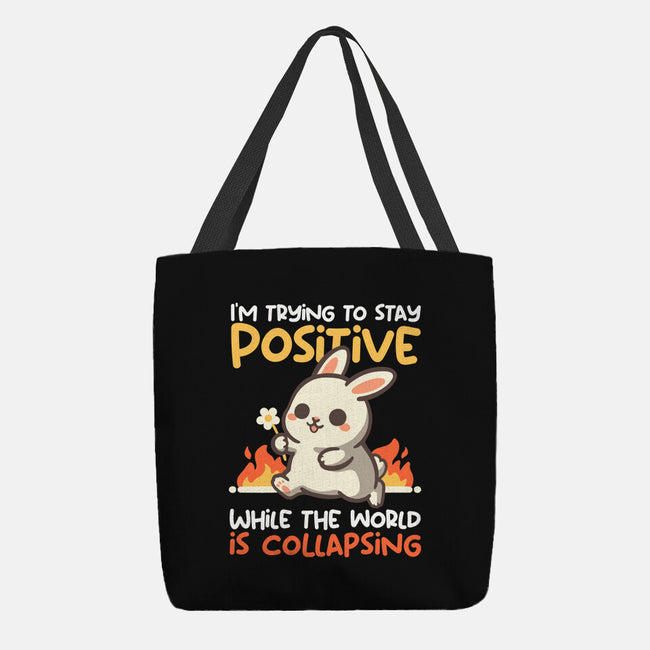Trying To Stay Positive-None-Basic Tote-Bag-NemiMakeit