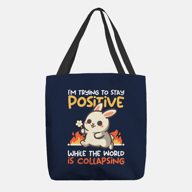 Trying To Stay Positive-None-Basic Tote-Bag-NemiMakeit