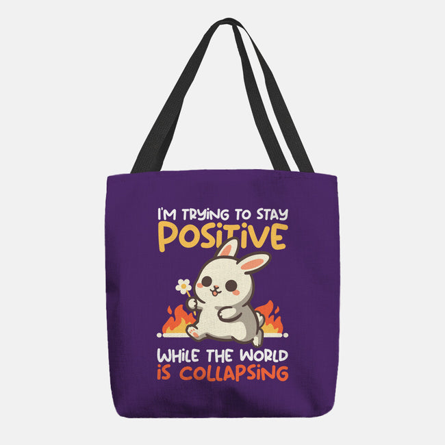 Trying To Stay Positive-None-Basic Tote-Bag-NemiMakeit