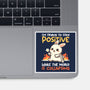 Trying To Stay Positive-None-Glossy-Sticker-NemiMakeit