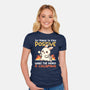 Trying To Stay Positive-Womens-Fitted-Tee-NemiMakeit