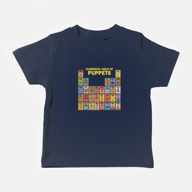 Elemental Table Of Puppets-Baby-Basic-Tee-kg07
