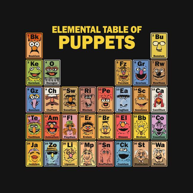 Elemental Table Of Puppets-Unisex-Pullover-Sweatshirt-kg07