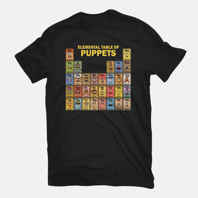 Elemental Table Of Puppets-Unisex-Basic-Tee-kg07